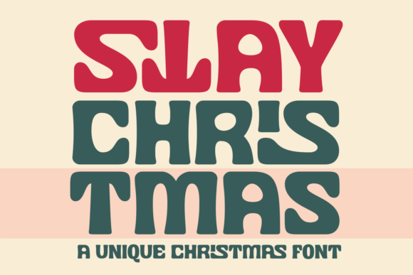 Stay Christmas bold clean script with modern swashes