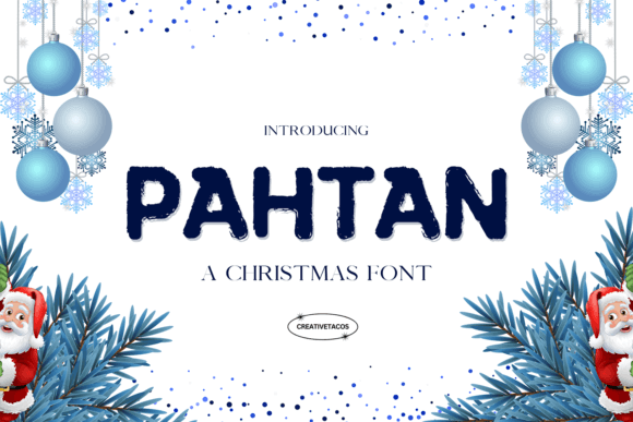 Pahtan modern sans serif in cool blue minimalist style for clean winter branding