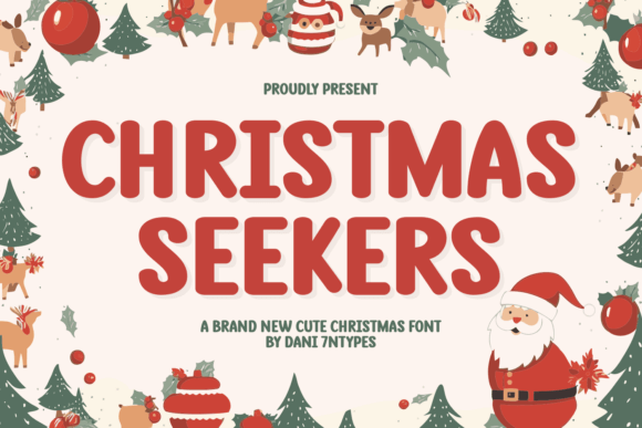 Christmas Seekers bold tall display font for striking headlines