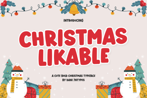 Christmas Likable friendly bold sans with clean geometry