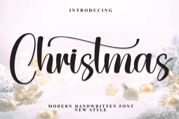 Christmas balanced handwriting font versatile script for holidays
