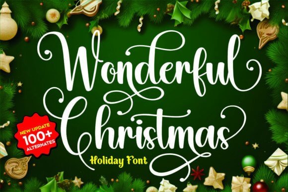 Wonderful Christmas friendly handwriting font for cards and labels