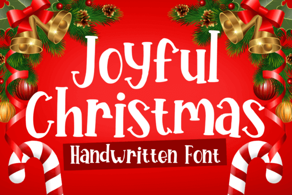Playful Christmas display script with rounded letters and cheerful look