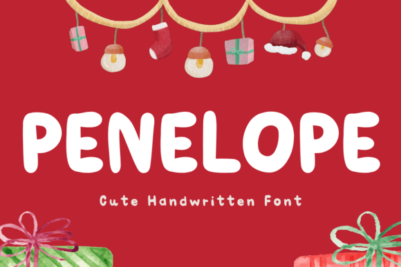Clean handwritten sans Penelope for minimalist Christmas designs
