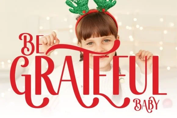 Handwritten script font on bold social graphics with swashes and ligatures