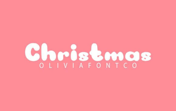 Bold handwritten Christmas display font for impactful headline