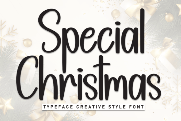 Special Christmas elegant high-contrast serif for refined festive campaigns