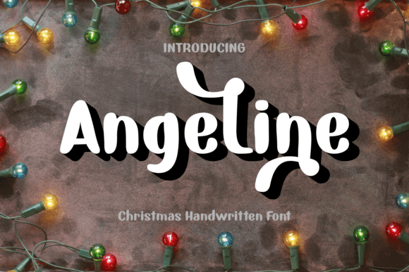 Angeline delicate handwritten calligraphy font perfect for elegant holiday stationery