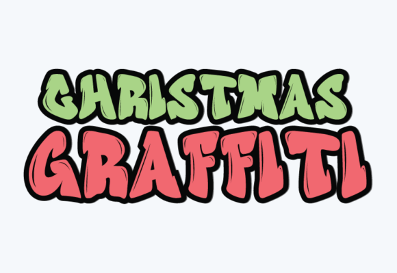 Christmas Graffiti bold street-style holiday font with spray paint aesthetics great for edgy seasonal campaigns