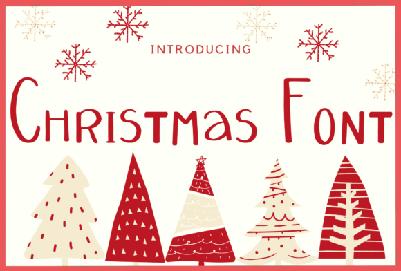 Christmas font display script for festive headlines and holiday branding