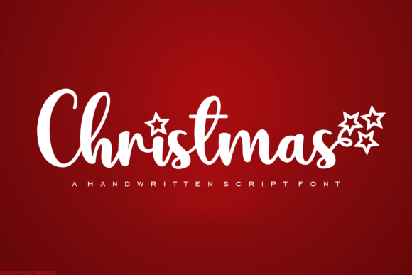 Christmas handwriting font with playful script for holiday branding
