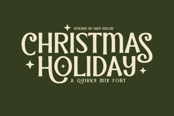 Christmas Holiday clean display script with editorial flair for seasonal branding