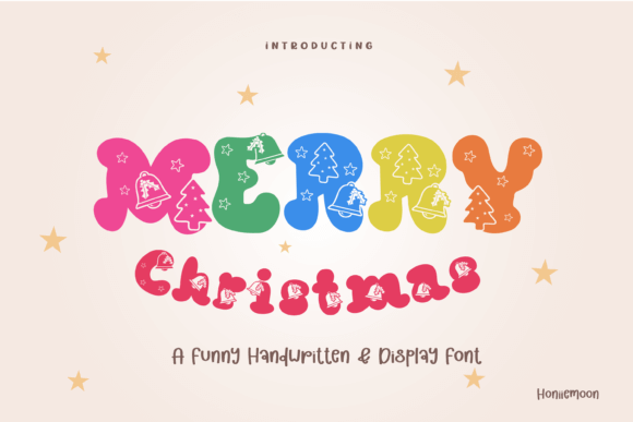 Snowy display Merry Christmas font for winter headers and banners