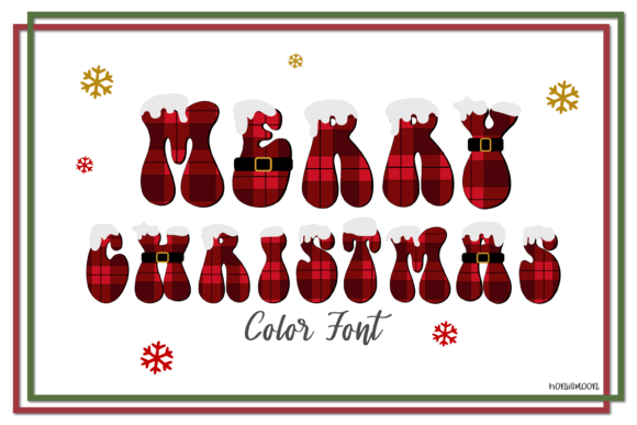 Monoline Merry Christmas font for minimal layouts and branding