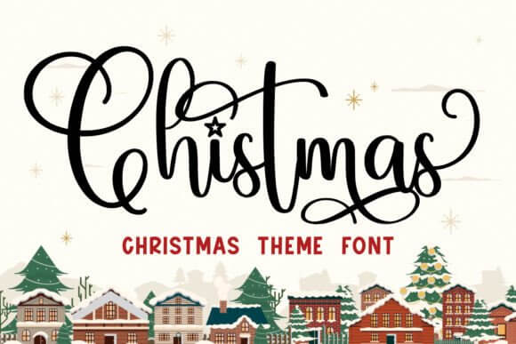 Christmas font — classic serif with seasonal character for editorials