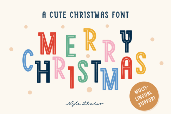 Merry Christmas Font versatile script for creators and makers