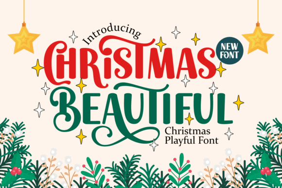 Christmas Beautiful refined script font with graceful swashes for elegant cards