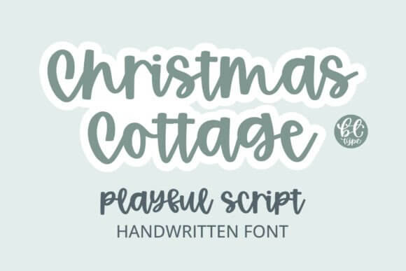 Christmas Cottage vintage serif font with cozy storybook charm