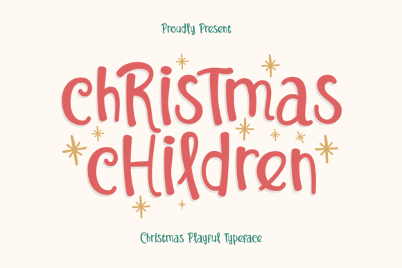 Christmas Children font — cute friendly script for family projects