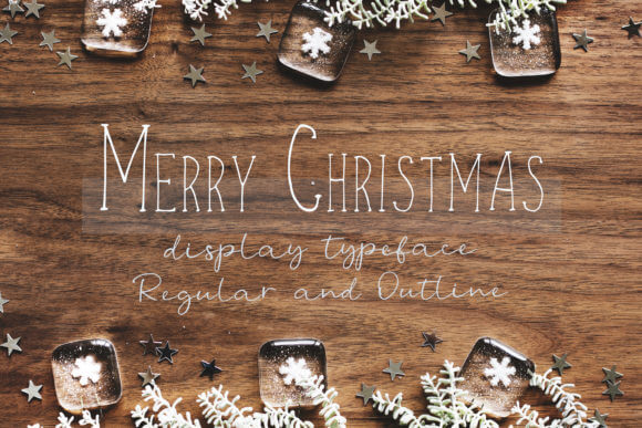 Classic Merry Christmas script font for timeless holiday cards
