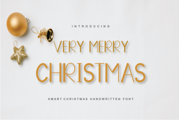 Very Merry Christmas bold display font for maximum impact in ads and posters