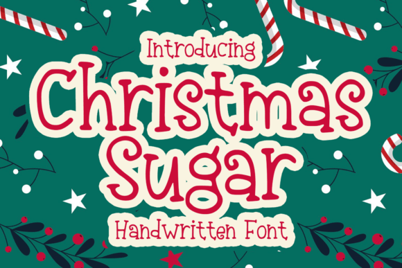 Christmas Sugar sweet script font ideal for bakery labels and seasonal treats