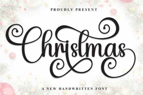 Cozy Christmas handwriting font for merch and gifts