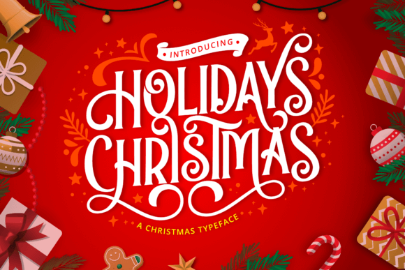 Holidays Christmas versatile script font for multi-channel holiday campaigns