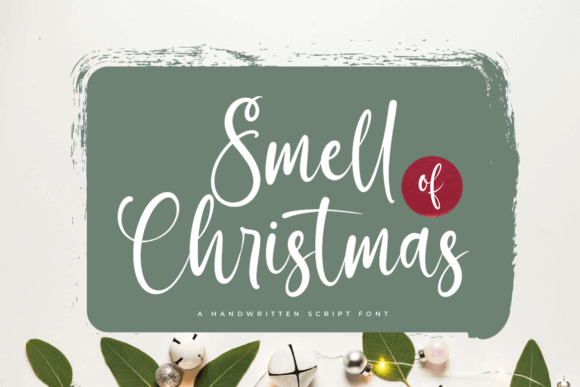 Smell Of Christmas handwritten marker font for mugs and t-shirts