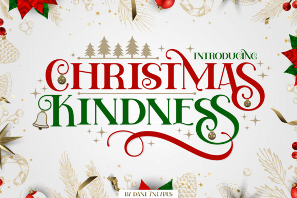 Christmas Kindness warm serif font for editorial and cards