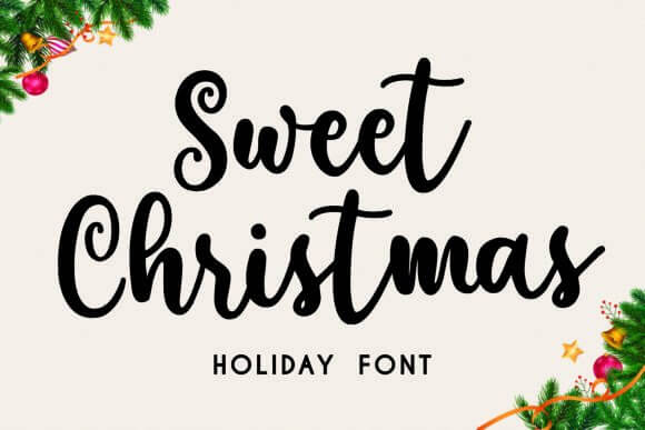Sweet Christmas playful handwriting font for kids crafts and printables