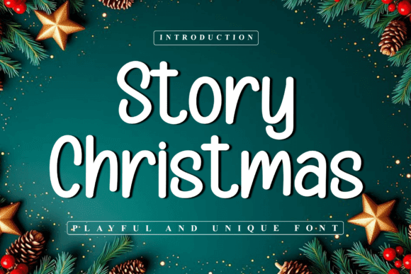 Story Christmas whimsical serif font with storybook charm for holiday projects