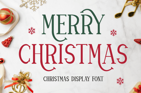 Brushed Merry Christmas font with textured strokes for posters and cards