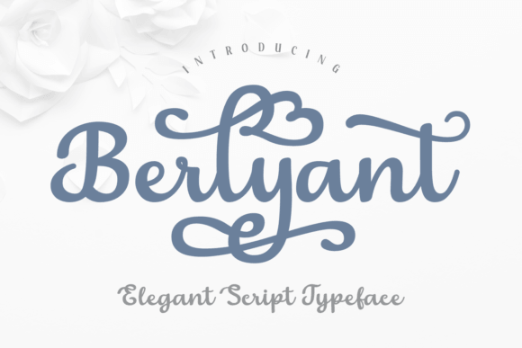 Berlyant font preview for premium business fonts branding