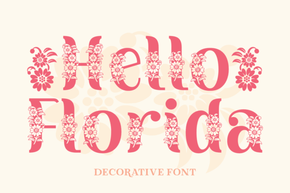 Hello Florida script font preview for presentation fonts and slide titles