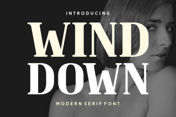 Wind Down 2 soft rounded font for presentation fonts and gentle slide themes