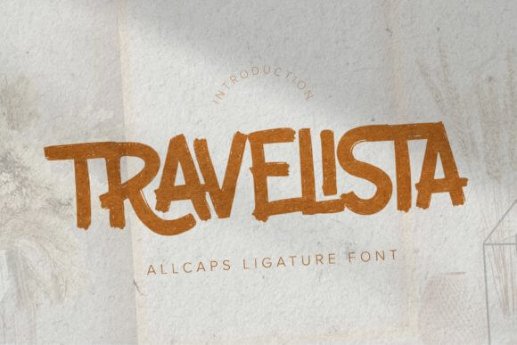 Travelista font preview for lifestyle business fonts and travel branding