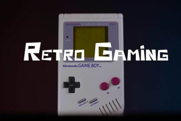 Retro Gaming pixel font preview for business fonts and nostalgic branding