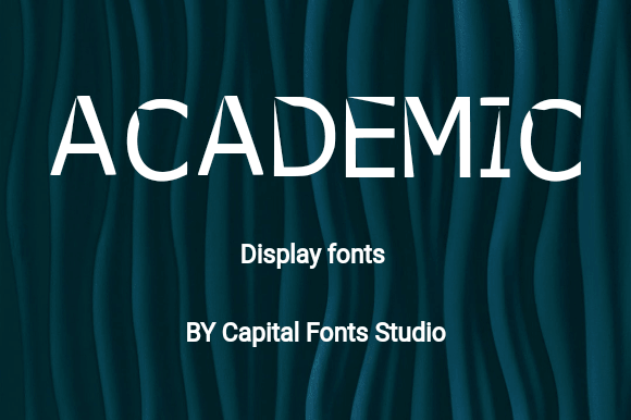 Academic professional font preview for clear presentation text