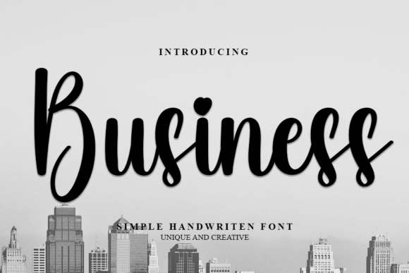 Business 79 font preview for corporate business fonts and clean typography