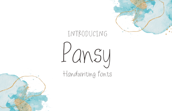 Pansy cute display font preview for playful presentation fonts