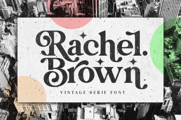 Rachel Brown elegant font preview for business fonts and branding