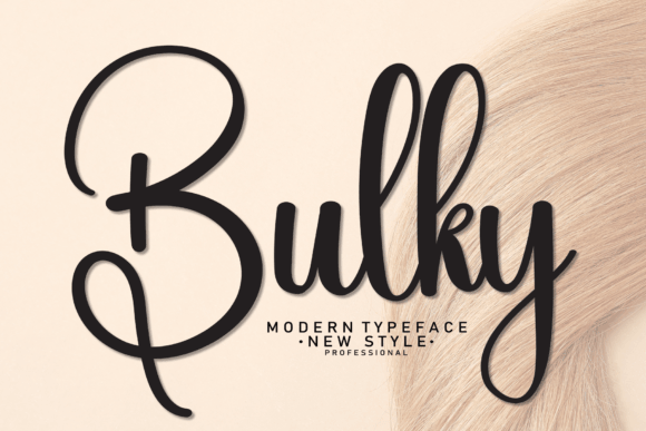 Bulky font preview, chunky bold lettering for fun business fonts and packaging