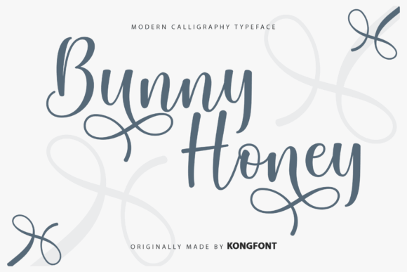 Bunny Honey cute font preview for small business branding and packaging