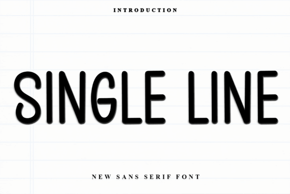 Single Line font preview for minimalist business fonts and line art branding