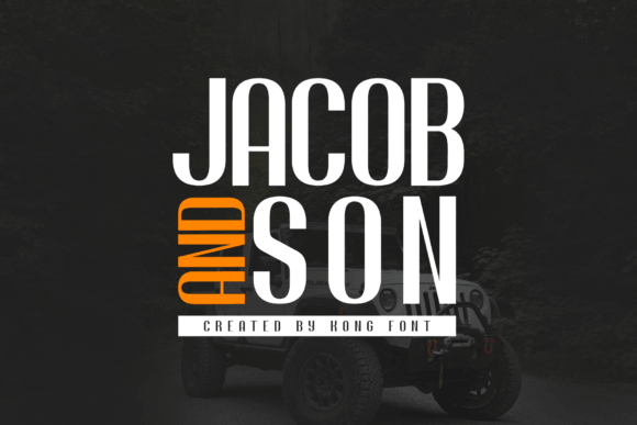 Jacob And Son font preview for classic business fonts and stationery
