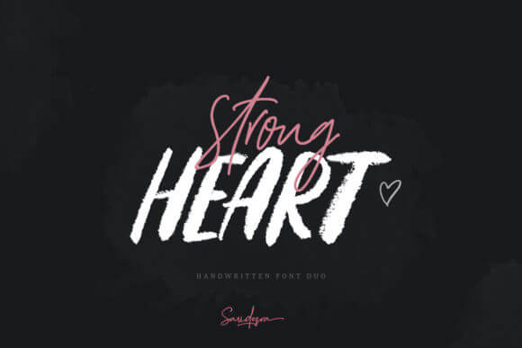Strong Heart Duo font pairing preview for presentation fonts and headline plus body combinations