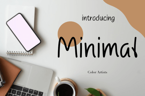 Minimal clean sans serif font preview for presentation fonts and readable slide text