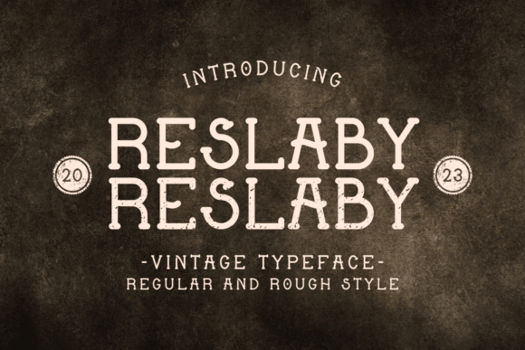 Reslaby font preview for bold business fonts and headline design