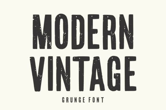 Modern Vintage 6 clean retro font for modern branding with vintage style